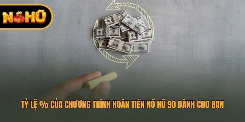 Tỷ lệ % của chương trình Hoàn tiền nổ hũ 90 dành cho bạn